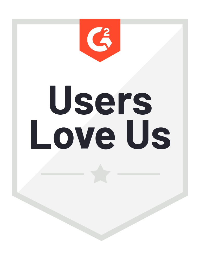 G2 IT Service Management Badge Top Software Ranking coredesksys Users Love Us Badge