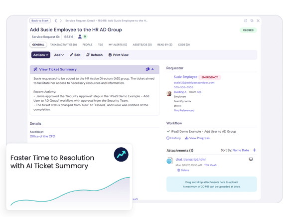 coredesksys AI Ticket Summary